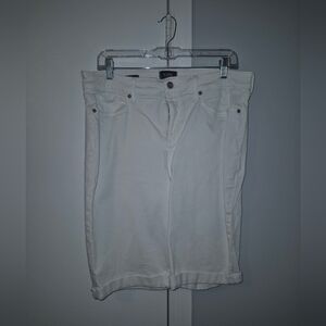 NYDJ White Denim Shorts Size 12